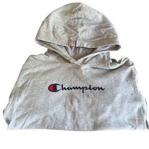 Champion Gray Hoodie with Logo